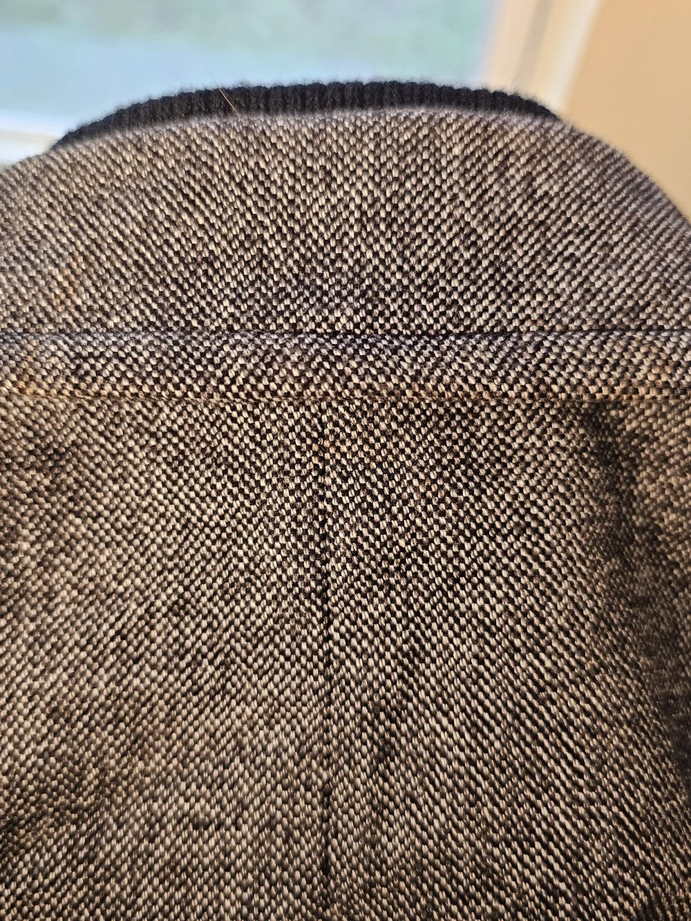Cherokee Gray Herringbone Double-Breasted Pea Coat